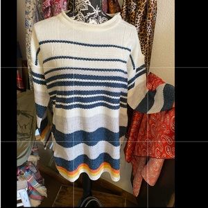 Multicolor light knit sweater